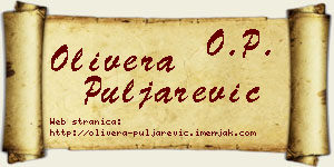 Olivera Puljarević vizit kartica
